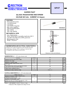 SF47 Datasheet PDF Rectron Semiconductor