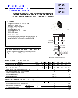 BR305 Datasheet PDF Rectron Semiconductor