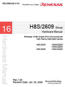 HD6432608 Datasheet PDF Renesas Electronics