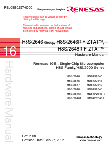 HD6432647 Datasheet PDF Renesas Electronics