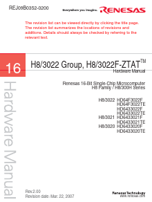 HD6433021TE Datasheet PDF Renesas Electronics