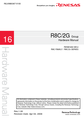 R5F212G6SDFP Datasheet PDF Renesas Electronics