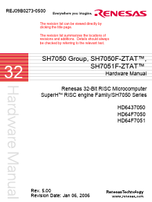 SH7050F Datasheet PDF Renesas Electronics