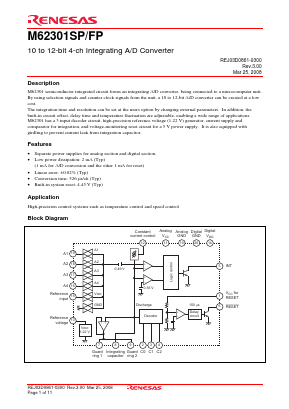 M62301FP Datasheet PDF Renesas Electronics