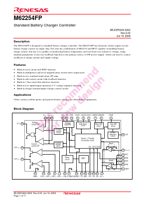 M62254FP Datasheet PDF Renesas Electronics