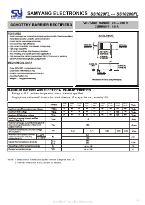 SS10100FL Datasheet PDF SAMYANG ELECTRONICS CO.,LTD.