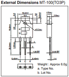 2SD2560P Datasheet PDF Sanken Electric co.,ltd.