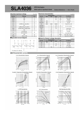 SLA4036 Datasheet PDF Sanken Electric co.,ltd.