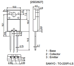 2SD2627 Datasheet PDF SANYO -> Panasonic