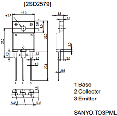 2SD2579 Datasheet PDF SANYO -> Panasonic