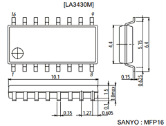 LA3430M Datasheet PDF SANYO -> Panasonic