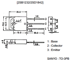 2SD1842 Datasheet PDF SANYO -> Panasonic