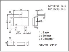 CPH3205 Datasheet PDF SANYO -> Panasonic