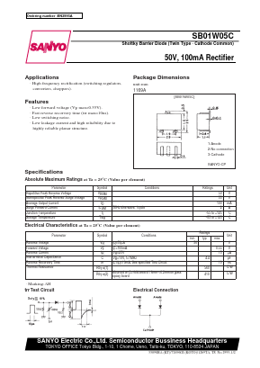 SB01W05C Datasheet PDF SANYO -> Panasonic