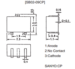 SB02-09CP Datasheet PDF SANYO -> Panasonic