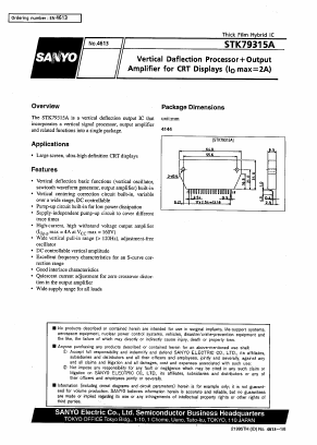 STK79315A Datasheet PDF SANYO -> Panasonic