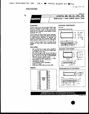 LC3517AM-10 Datasheet PDF SANYO -> Panasonic
