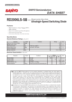 RD2006LS-SB Datasheet PDF SANYO -> Panasonic