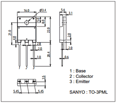 2SD1710C Datasheet PDF SANYO -> Panasonic