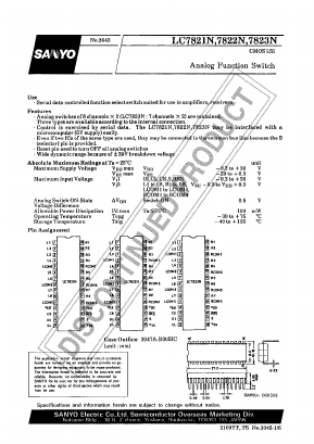 LC7822N Datasheet PDF SANYO -> Panasonic