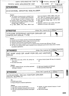 STK6922 Datasheet PDF SANYO -> Panasonic