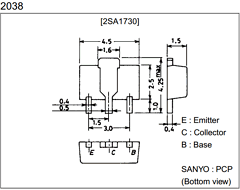 2SA1730 Datasheet PDF SANYO -> Panasonic