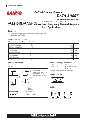 2SC2812N Datasheet PDF SANYO -> Panasonic