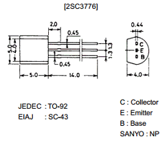 2SC3776 Datasheet PDF SANYO -> Panasonic