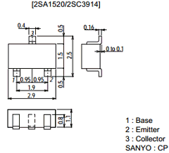 2SA1520 Datasheet PDF SANYO -> Panasonic