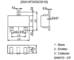 A1973 Datasheet PDF SANYO -> Panasonic