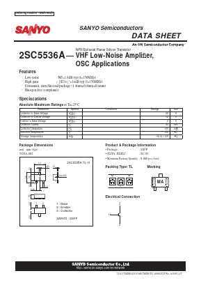 C5536A Datasheet PDF SANYO -> Panasonic