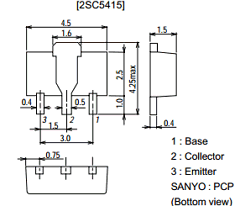 2SC5415 Datasheet PDF SANYO -> Panasonic