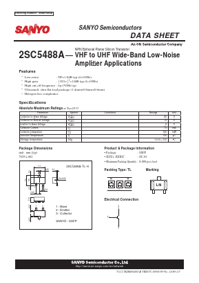 2SC5488A Datasheet PDF SANYO -> Panasonic