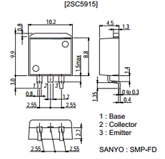 2SC5915 Datasheet PDF SANYO -> Panasonic
