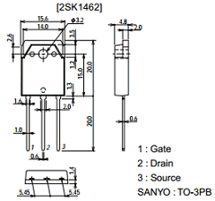 K1462 Datasheet PDF SANYO -> Panasonic