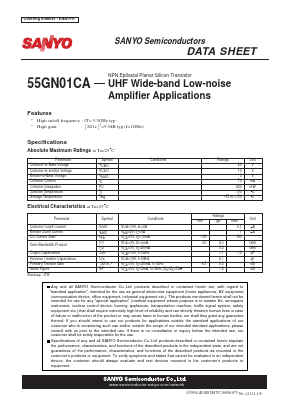 55GN01CA Datasheet PDF SANYO -> Panasonic