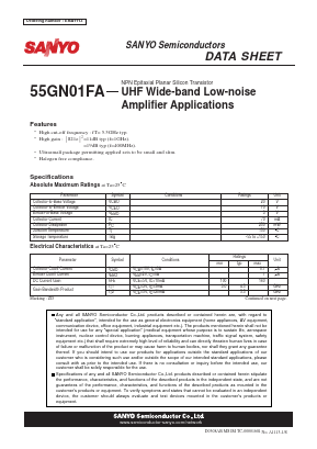 55GN01FA Datasheet PDF SANYO -> Panasonic