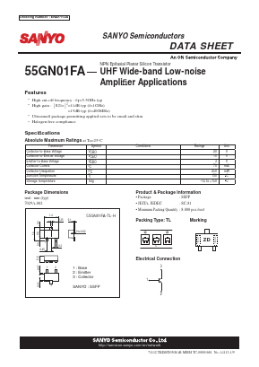 55GN01FA-TL-H Datasheet PDF SANYO -> Panasonic
