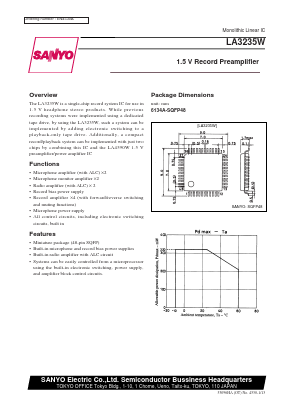LA3235W Datasheet PDF SANYO -> Panasonic