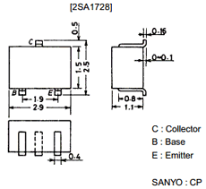 2SA1728 Datasheet PDF SANYO -> Panasonic