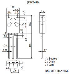 2SK3411 Datasheet PDF SANYO -> Panasonic
