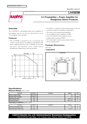 LA4585M Datasheet PDF SANYO -> Panasonic