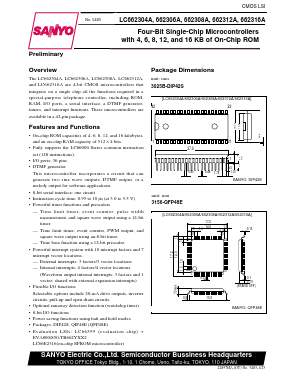 LC662304A Datasheet PDF SANYO -> Panasonic