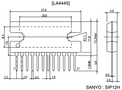 LA4445 Datasheet PDF SANYO -> Panasonic