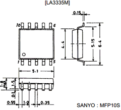 LA3335M Datasheet PDF SANYO -> Panasonic