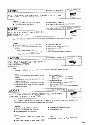 LA3365 Datasheet PDF SANYO -> Panasonic