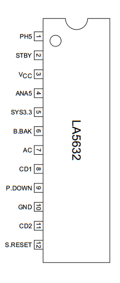 LA5632 Datasheet PDF SANYO -> Panasonic