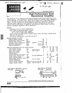 LA6358S Datasheet PDF SANYO -> Panasonic