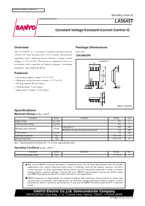 LA5645T Datasheet PDF SANYO -> Panasonic