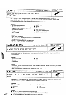 LA7205 Datasheet PDF SANYO -> Panasonic